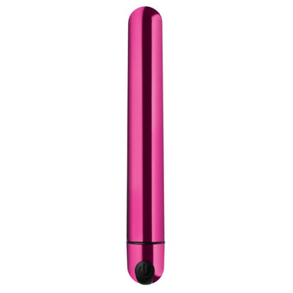BG 10X SLIM METALLIC BULLET - PINK - RECHARGEABLE - 6.5"