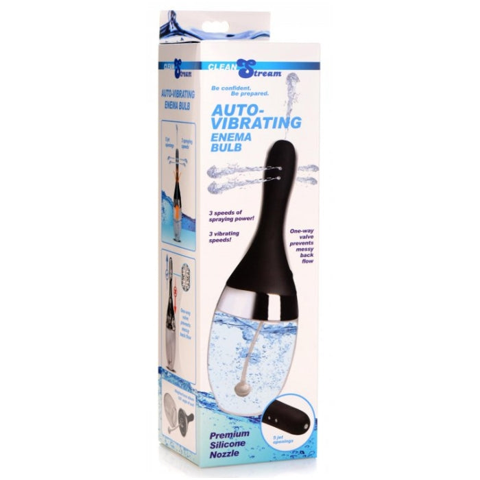 CS AUTO - VIBRATING ENEMA BULB - BLACK