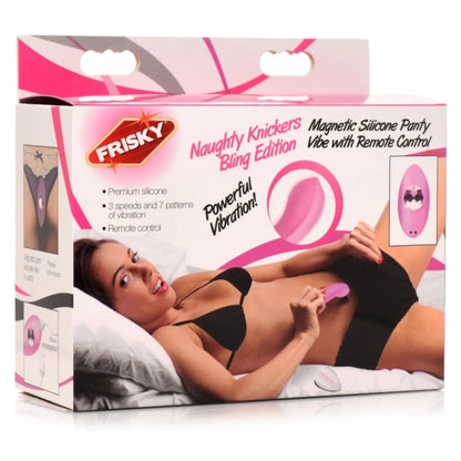 FR NAUGHTY KNICKERS BLING EDITION SIL PANTY VIBE/REMOT