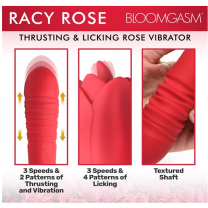 IN BLOOMGASM RACY ROSE THRUSTING & LICKING ROSE VIBRATOR