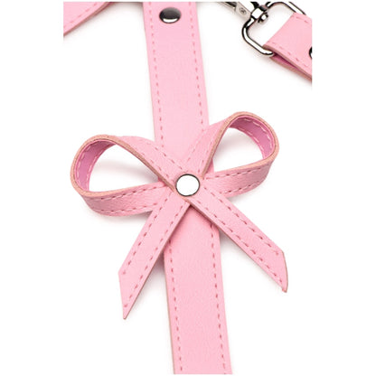 BONDAGE HARNESS W/BOWS - M/L