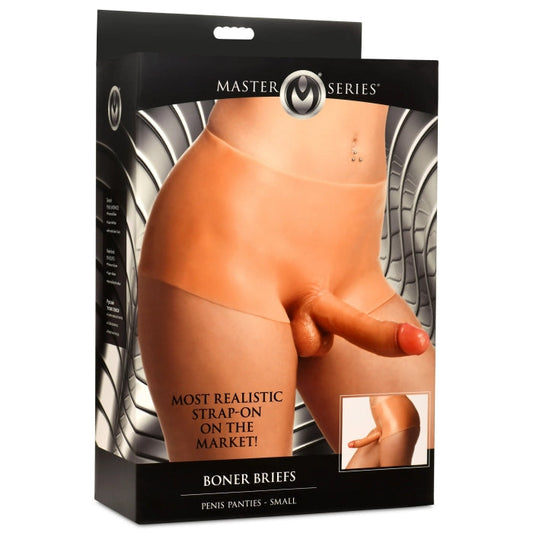 MS BONER BRIEFS SILICONE PENIS PANTIES - SMALL