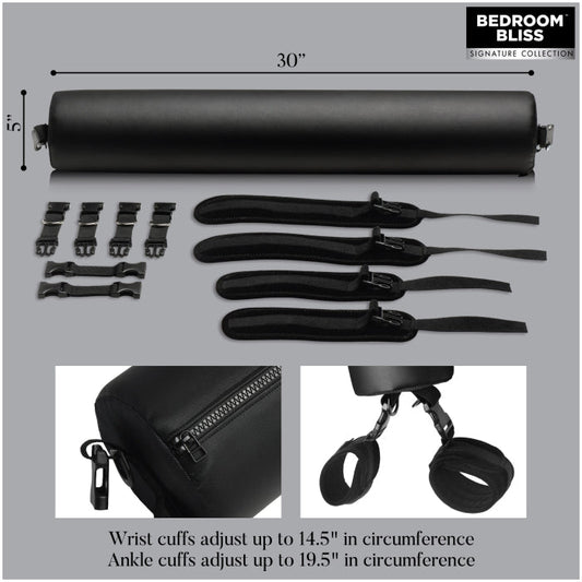 BB SEX SPREADER PADDED SPREADER BAR W/ RESTRAINTS