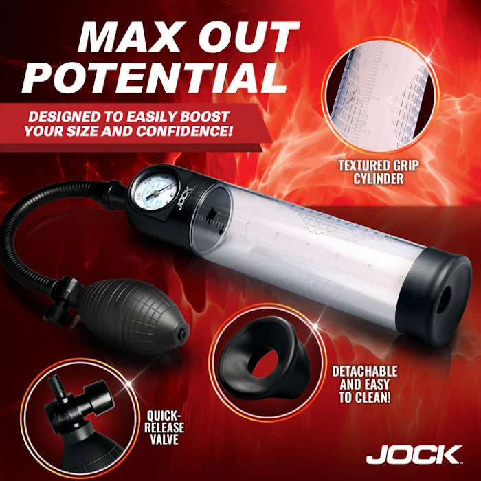 GAUGE PENIS PUMP W/ BULB PUMP UP