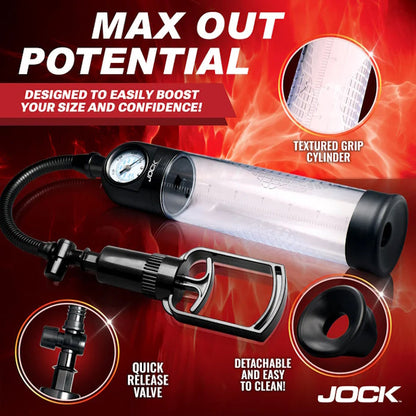 GAUGE PENIS PUMP W/ PULL ROD PUMP UP