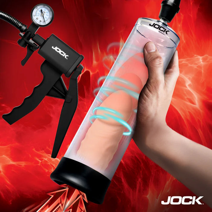 PENIS PUMP W/ GAUGE & TRIGGER HANDLE PUMP UP